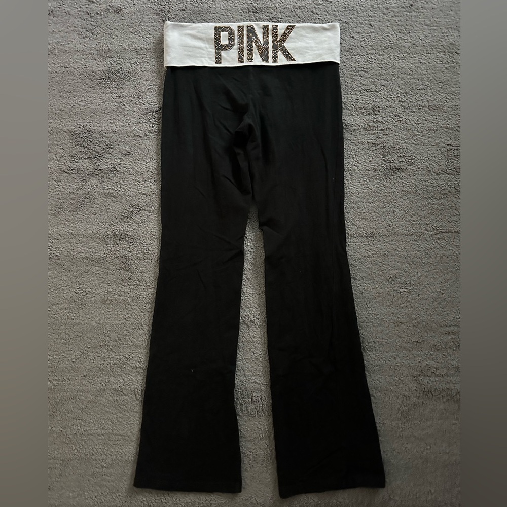 PINK Y2K fold over leggings